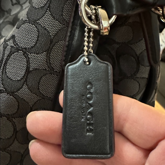 Coach Phoebe Signature black canvas and leather three-compartment Bag - Picture 6 of 16